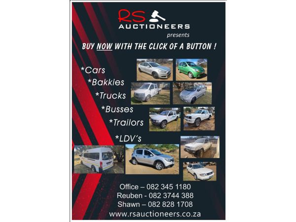 Vehicle Auction Closing Every Friday 11H00 22Dec23